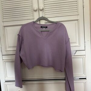 Purple Long Sleeve Top